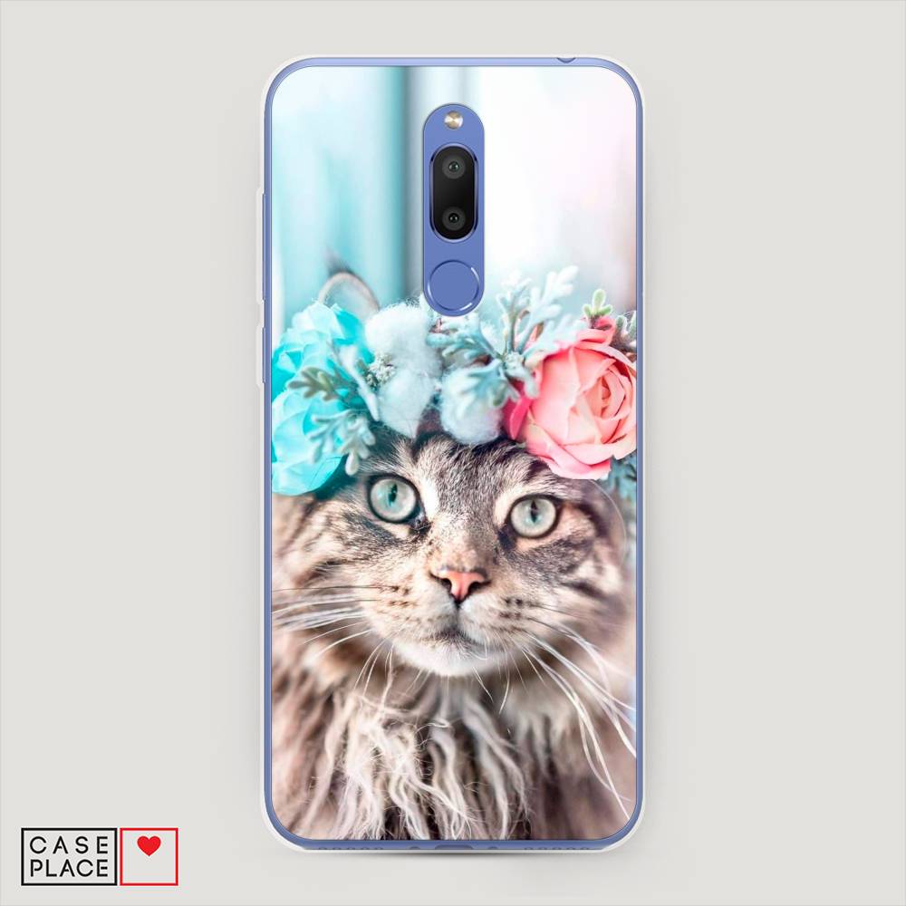 

Чехол Awog на Meizu M6T "Кот в венке", Серый;голубой;розовый, 72850-2