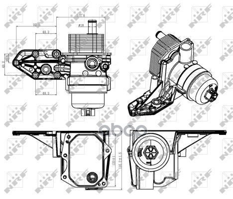 

Кулер Масл. Ford Transit 300 2.2d/2.4d 04/06> NRF арт. 31309