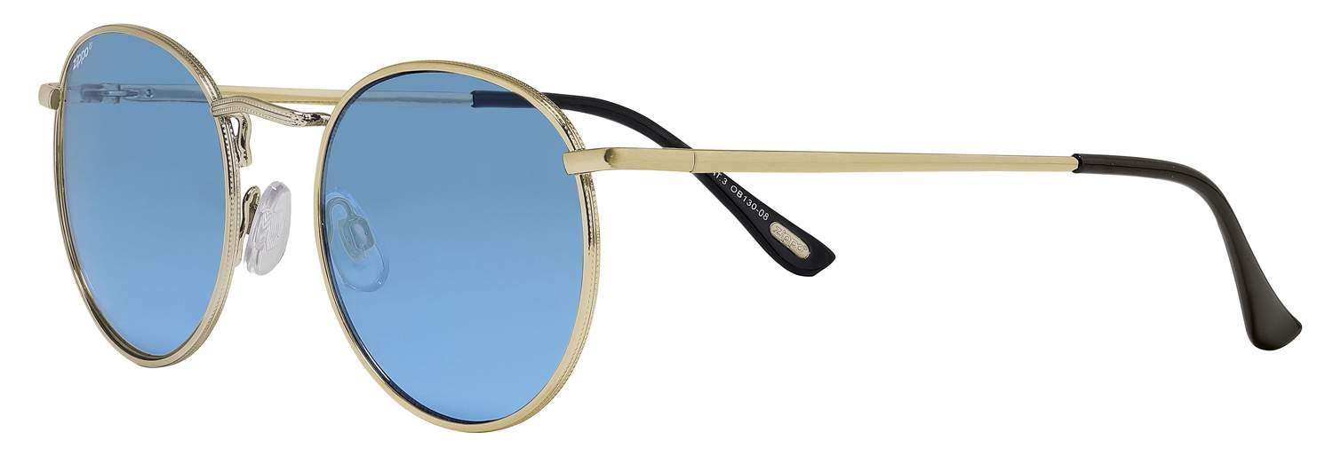 Солнцезащитные очки унисекс Zippo OB130 золотистые/голубые