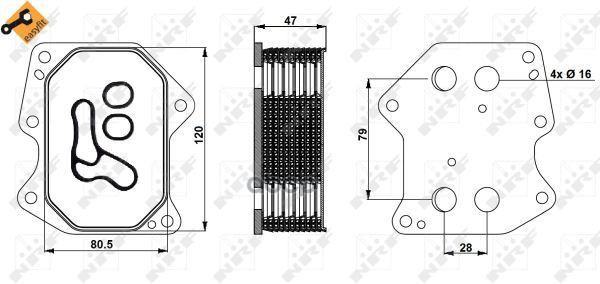 Кулер Масл.Ford Transit 2.2d 2006> Без Фильтра NRF арт. 31754