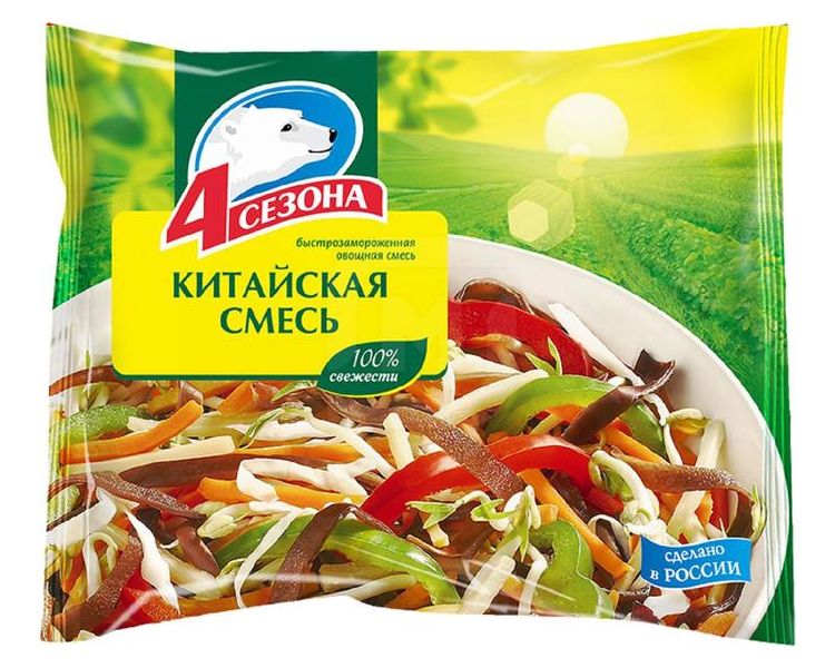 

Овощная смесь Китайская резаная замороженная 400 г