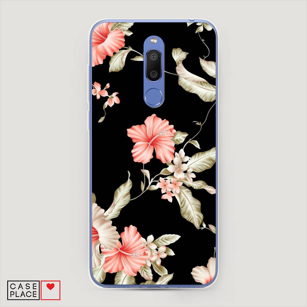 

Чехол Awog на Meizu M6T "Цветы на черном", Черный;розовый, 72850-8