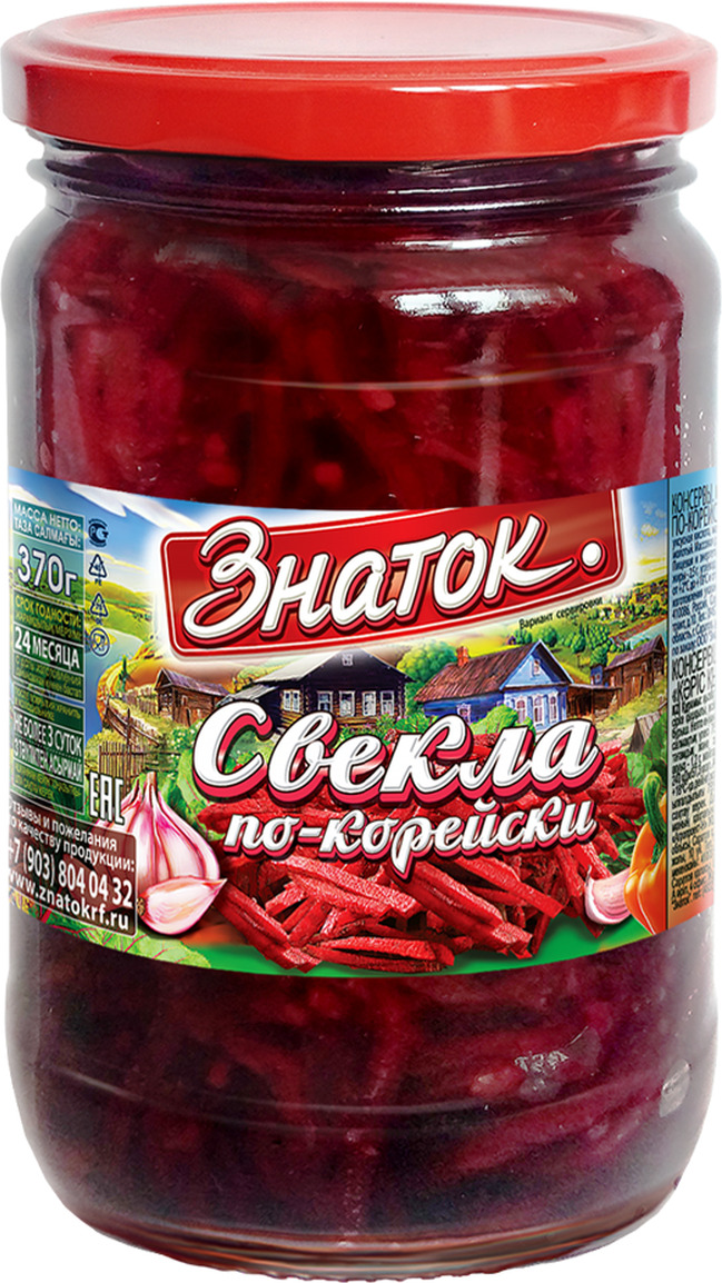 

Свекла Знаток По-корейски в маринаде 370 г