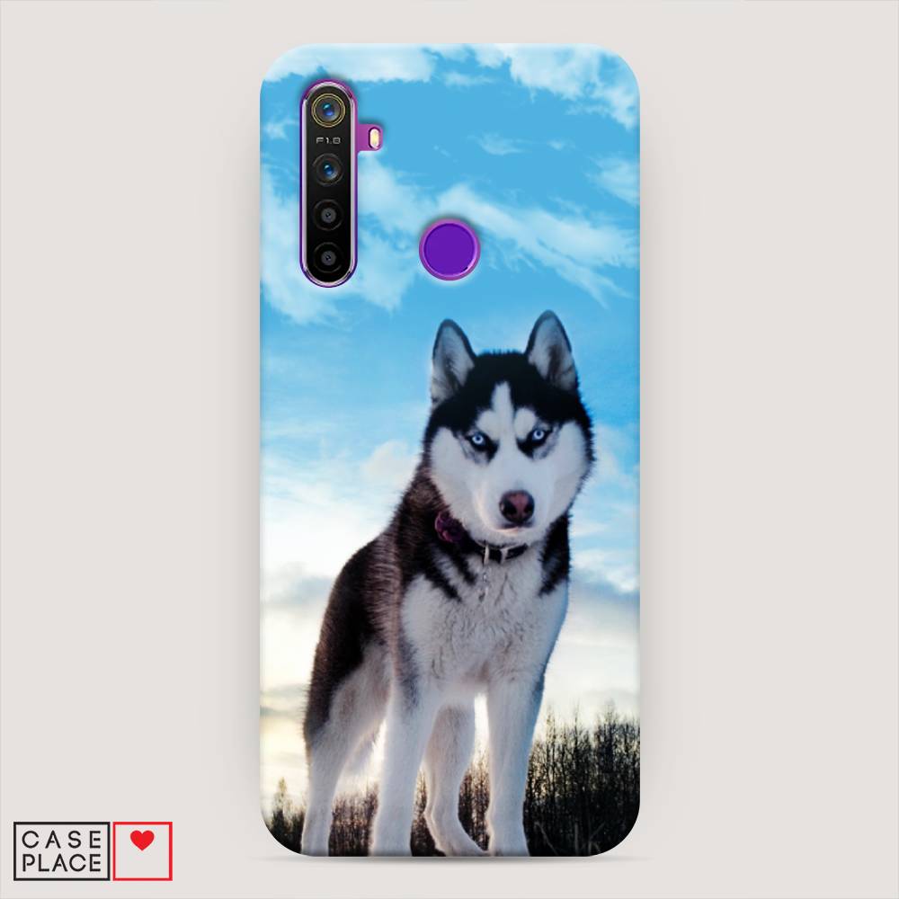 

Пластиковый чехол "Хаски 3" на Realme 5, 251520-1