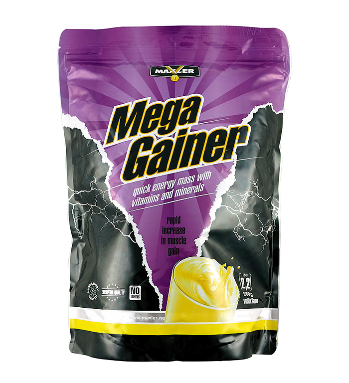 Maxler Mega Gainer, 1000 г, вкус: ваниль