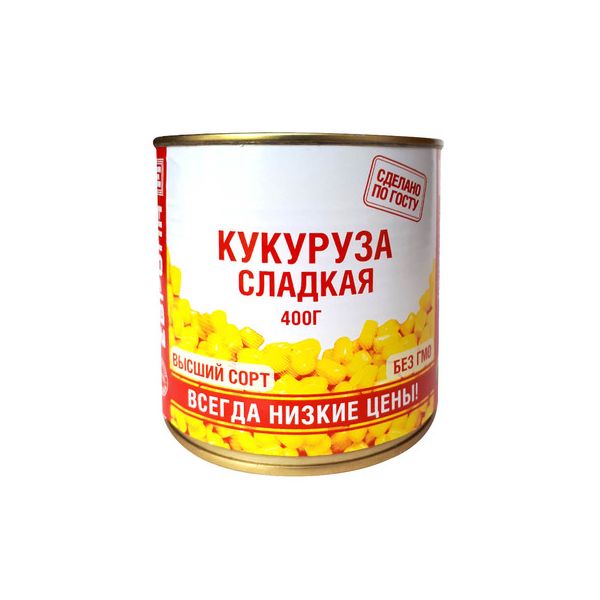 

Кукуруза Европа сладкая 400 г