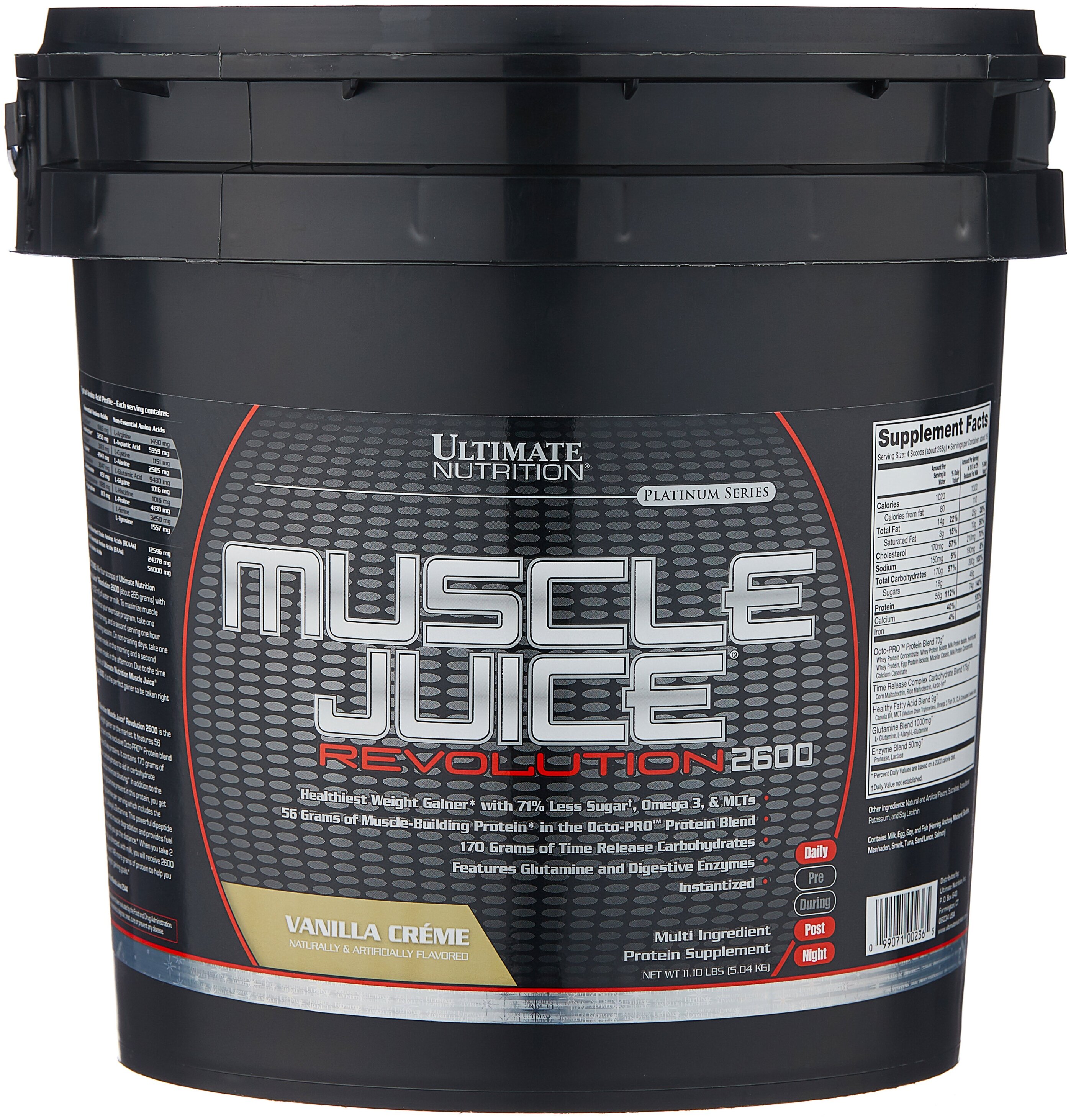 Ultimate Nutrition Muscle Juice Revolution 2600, 5040 г, вкус: ваниль