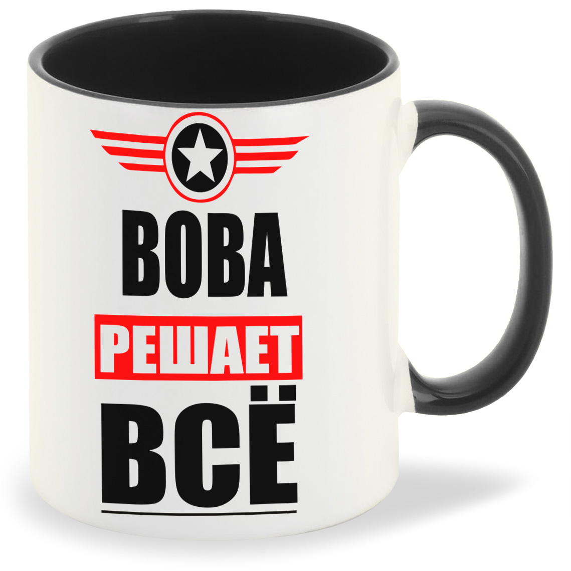 

Кружка CoolPodarok ВОВА решает все, ВОВА решает все