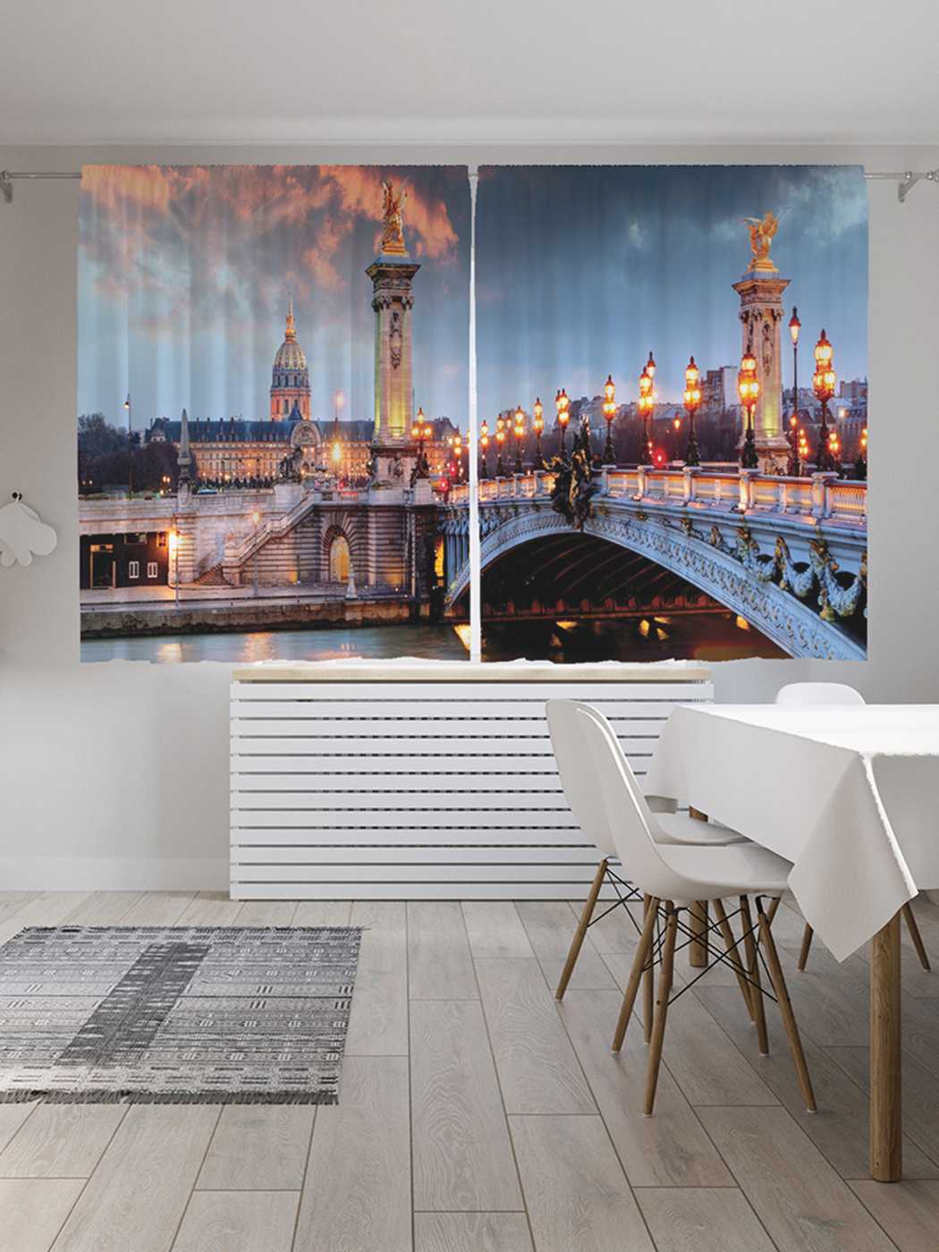 

Классические шторы JoyArty "Мост Александра III в Париже", Oxford DeLux, 2 полотна 145x180, Мост Александра III в Париже