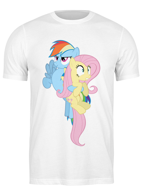 

Футболка мужская Printio Dash & flutty белая L, Dash & flutty