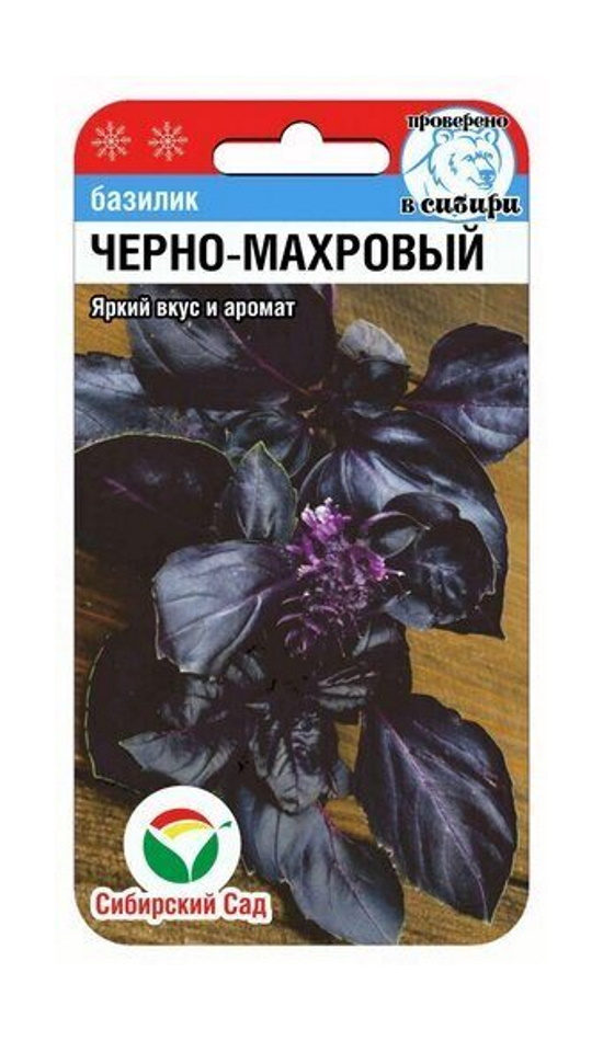 

Семена базилик Черно-махровый Сибирский сад 63799 1 уп., Семена Базилик Черно-махровый 0,5 гр.