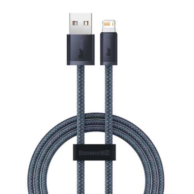 фото Кабель lightning - usb baseus 1 м серый