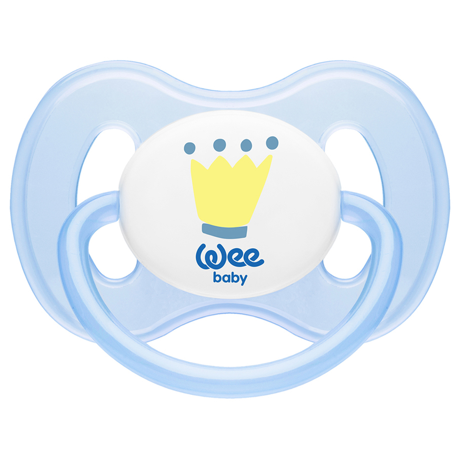 

Пустышка WeeBaby BUTTERFLY силикон, 0-6 месяцев