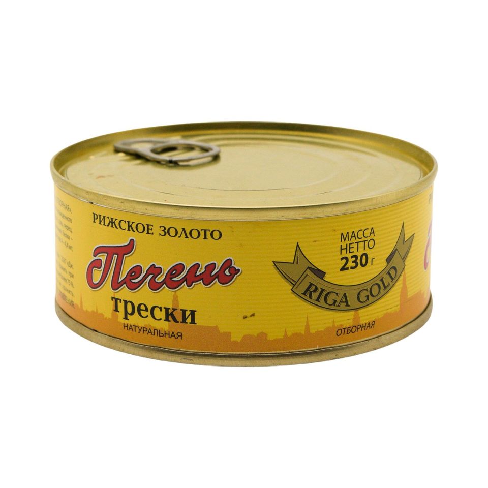 

Печень трески Рижское золото натуральная 230 г