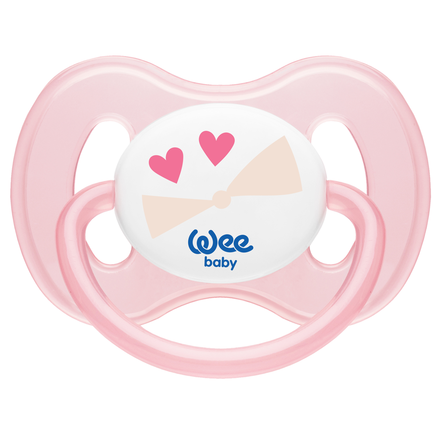 

Пустышка WeeBaby BUTTERFLY силикон, 0-6 месяцев