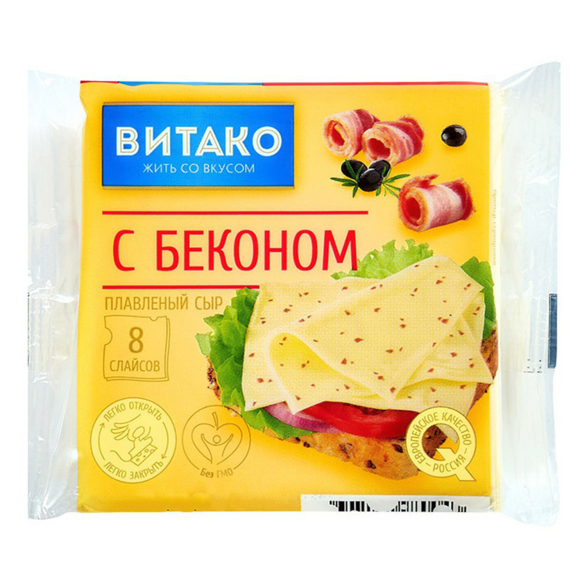 

Плавленый сыр Витако с беконом БЗМЖ 130 г
