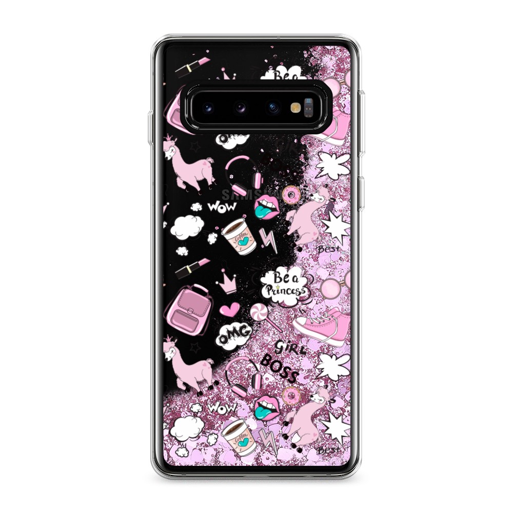 

Чехол Awog на Samsung Galaxy S10 "Стильная лама", Разноцветный, 27094-1