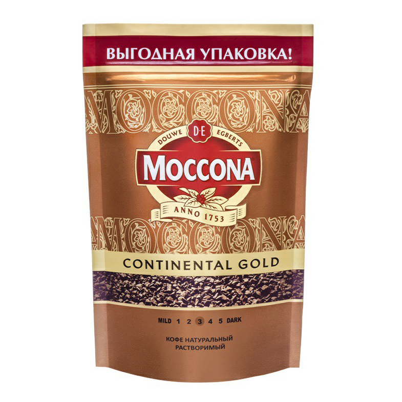 Кофе Moccona Continental Gold растворимый 140 г