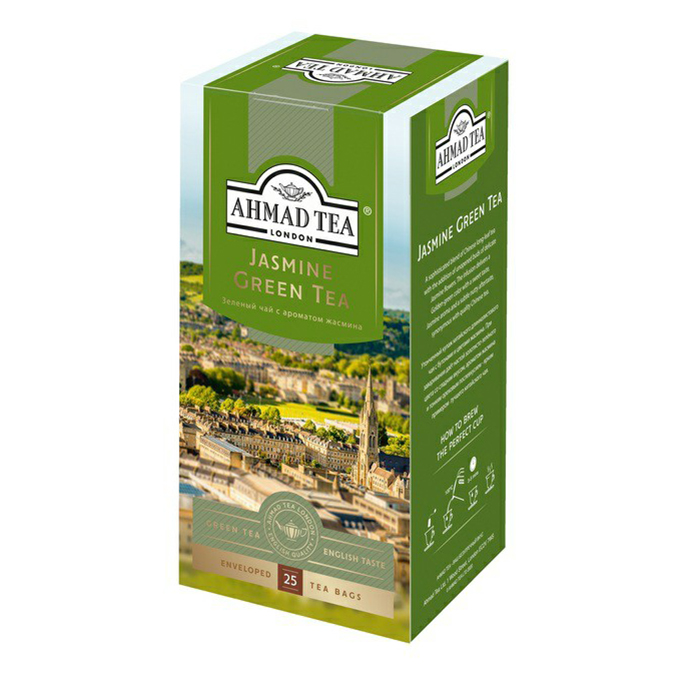 

Чай зеленый Ahmad Tea с жасмином 2 г х 25 шт