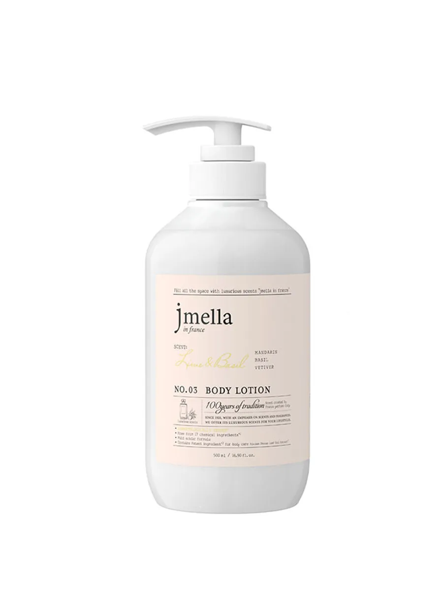 Лосьон для тела JMella In France Lime & Basil Body Lotion мастерская олеси мустаевой lavender крем для тела бисаболол пантенол витамин f 70