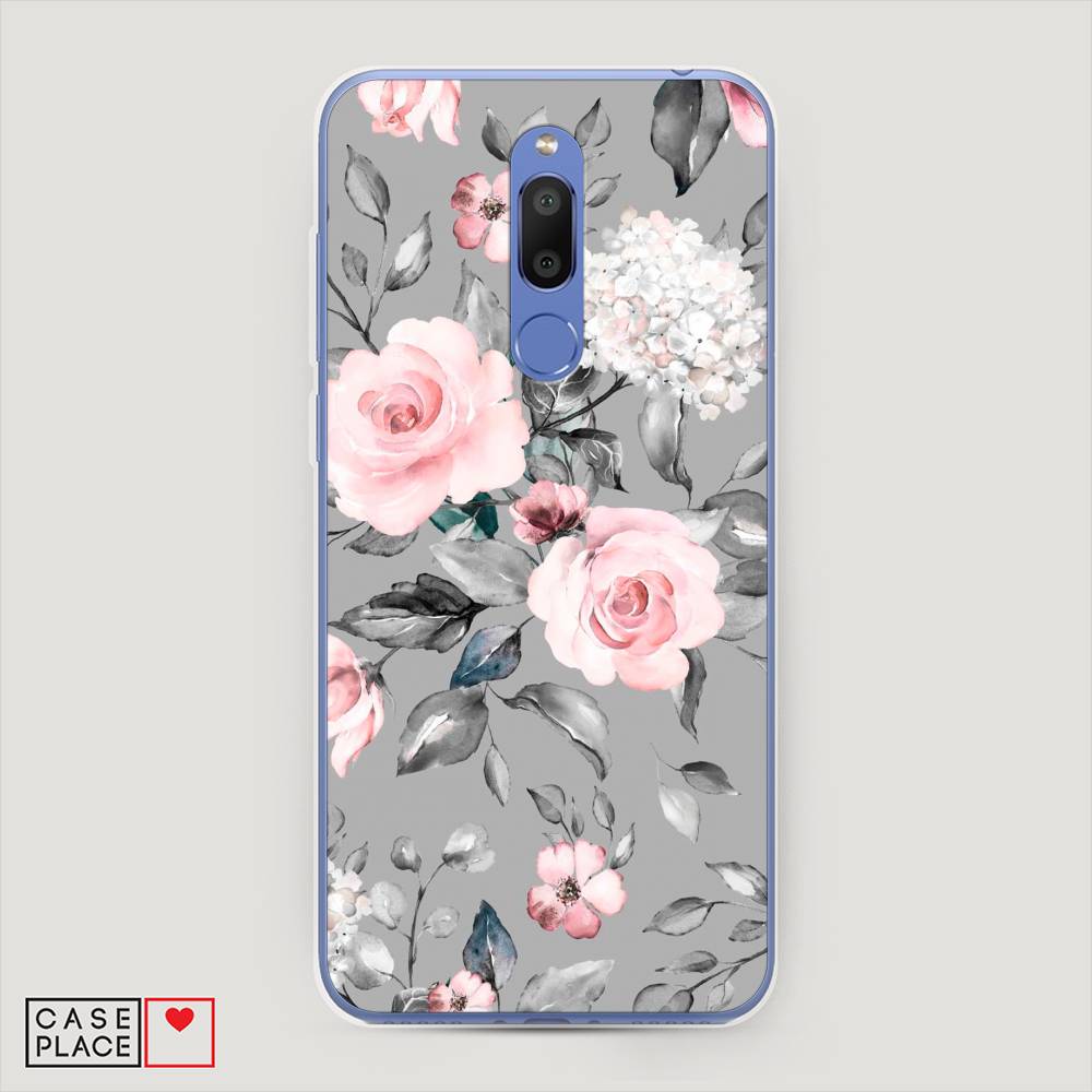 

Чехол Awog "Розы на сером" для Meizu M6T, 72850-8