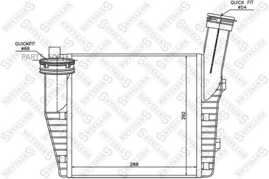 

Интеркулер Правый Vw Touareg, Audi Q7 3.0tdi 4wd 04> Stellox 1040079_sx Stellox арт. 10400