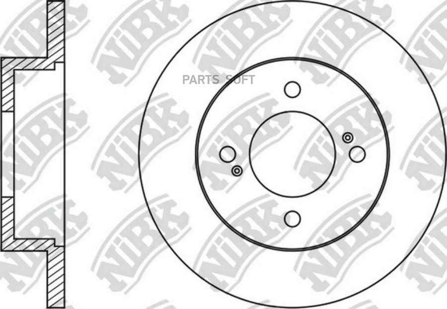 

NIBK RN1986 Диск торм. 1шт