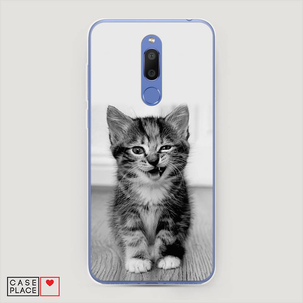 

Чехол Awog на Meizu M6T "Подмигивающий котенок", Черный;серый, 72850-1