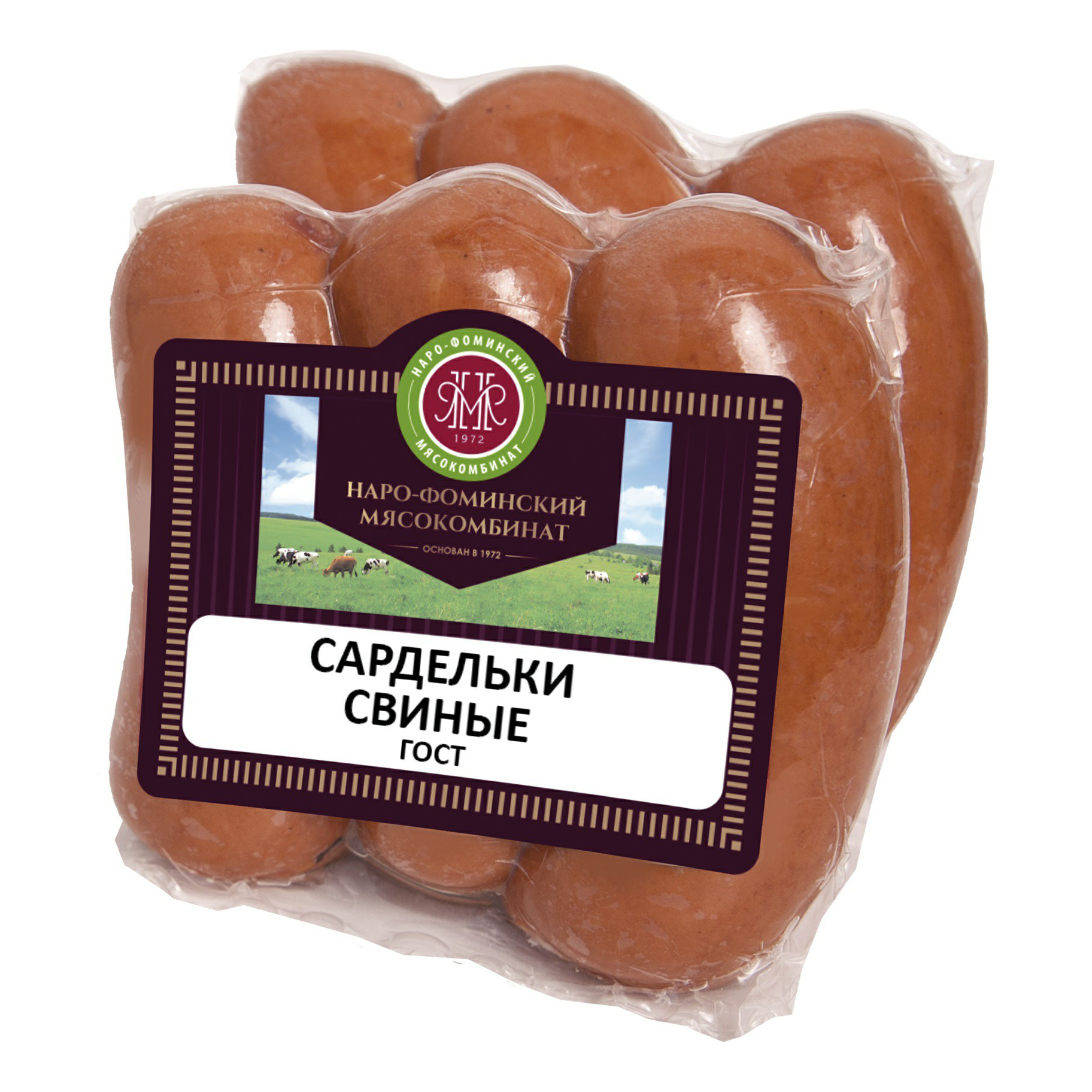 

Сардельки Наро-Фоминский мясокомбинат Свиные вареные +-1 кг
