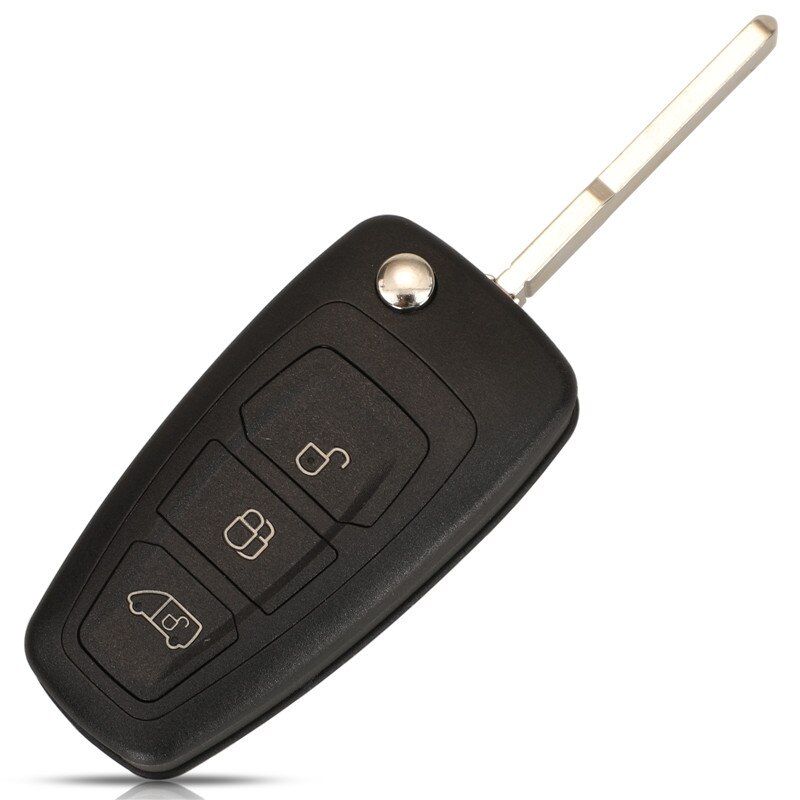 

Корпус выкидного ключа Ford Focus 3 2011-2015, Mondeo 4 2011-2014, Черный, черный