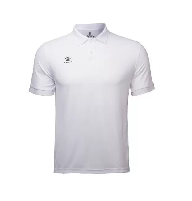 

Футболка мужская KELME Short sleeve polo shirt белая 44 RU, Short sleeve polo shirt
