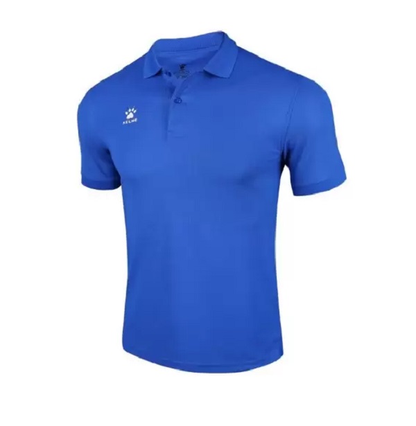 Футболка мужская KELME Short sleeve polo shirt синяя 44 RU