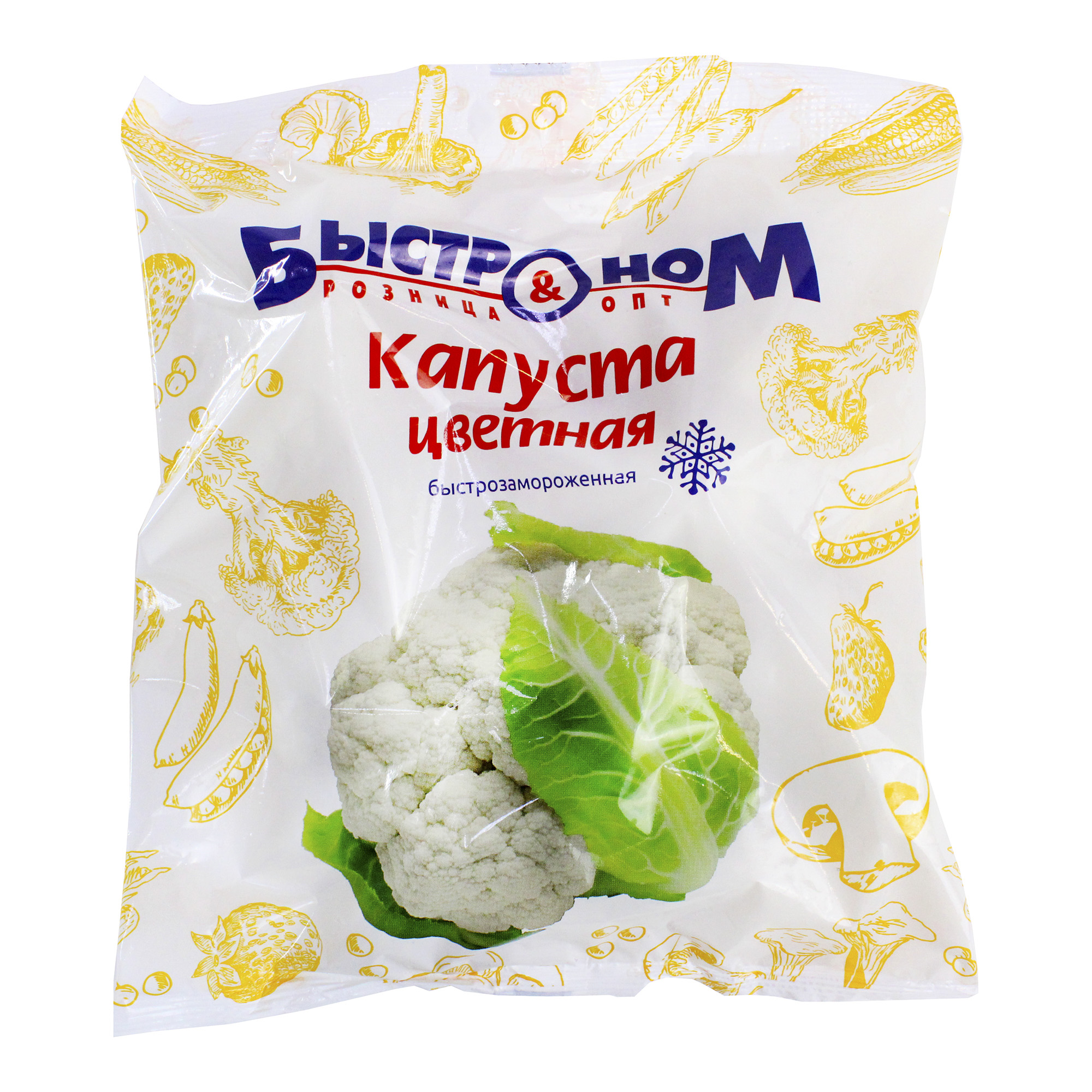 

Капуста цветная Быстроном быстрозамороженная 400 г