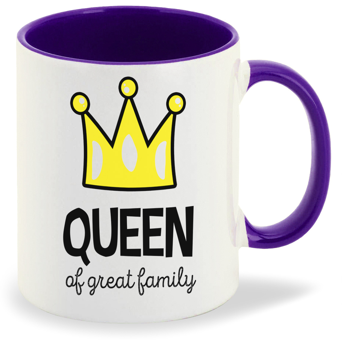 фото Кружка coolpodarok прикол семья queen of great family королева прекрасной семьи мама