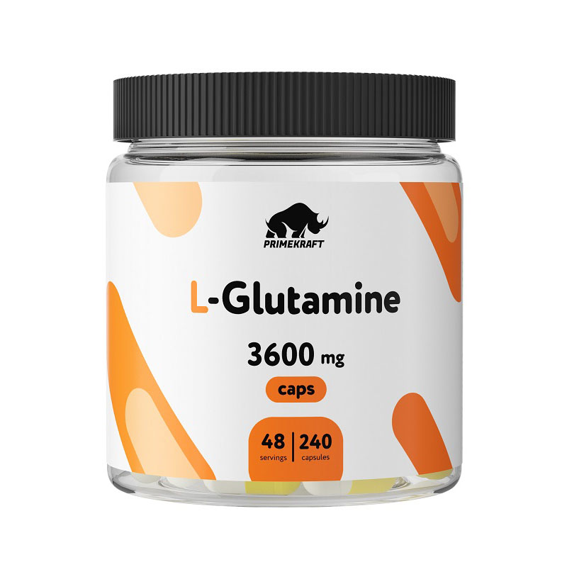 

PrimeKraft L-Glutamine 3600 мг, 240 капс, L-Citrulline 3600 мг