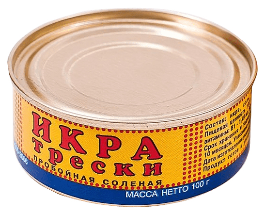 

Икра трески Невод пробойная соленая пастеризованная 100 г