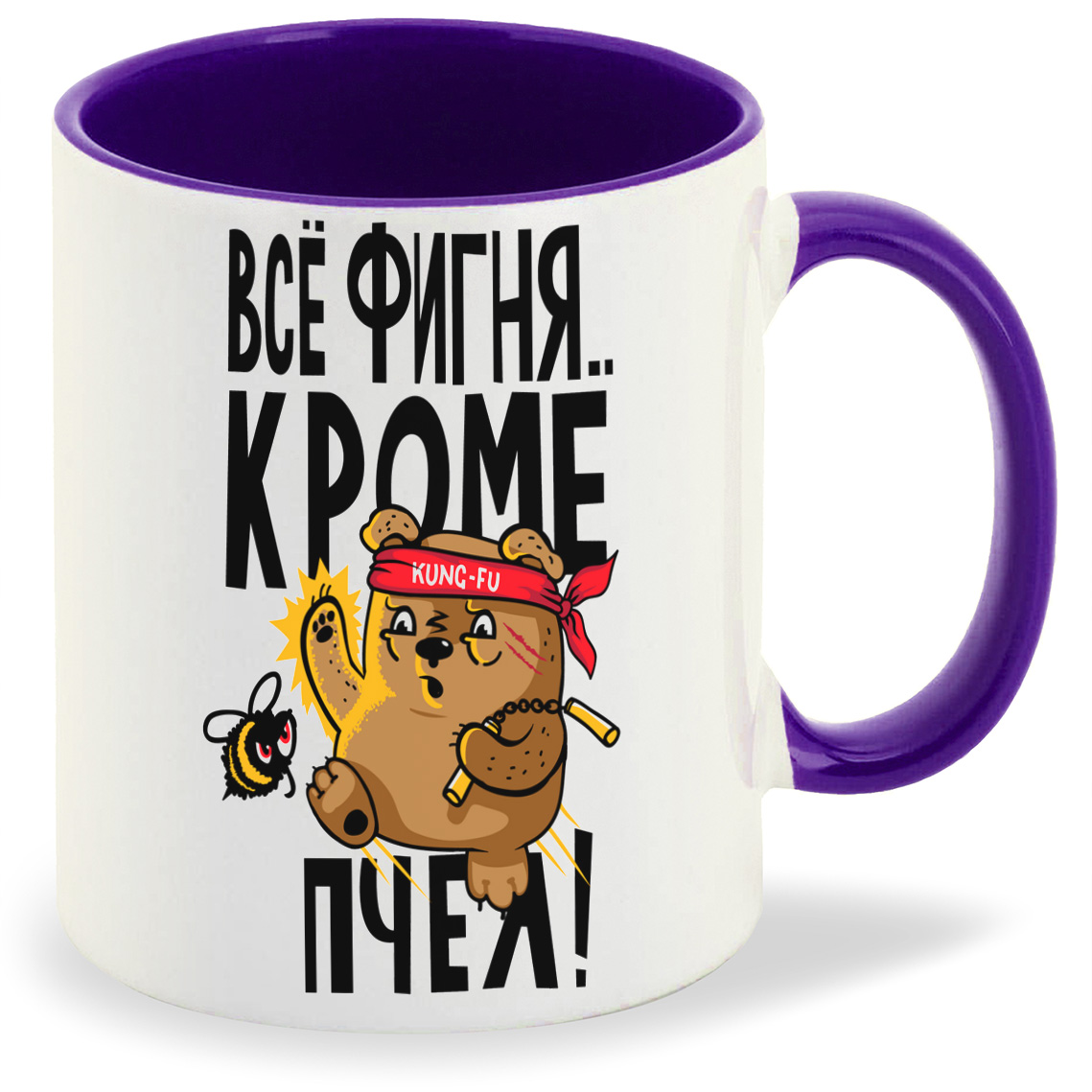 

Кружка CoolPodarok Прикол Все фигня кроме пчел, Прикол Все фигня кроме пчел