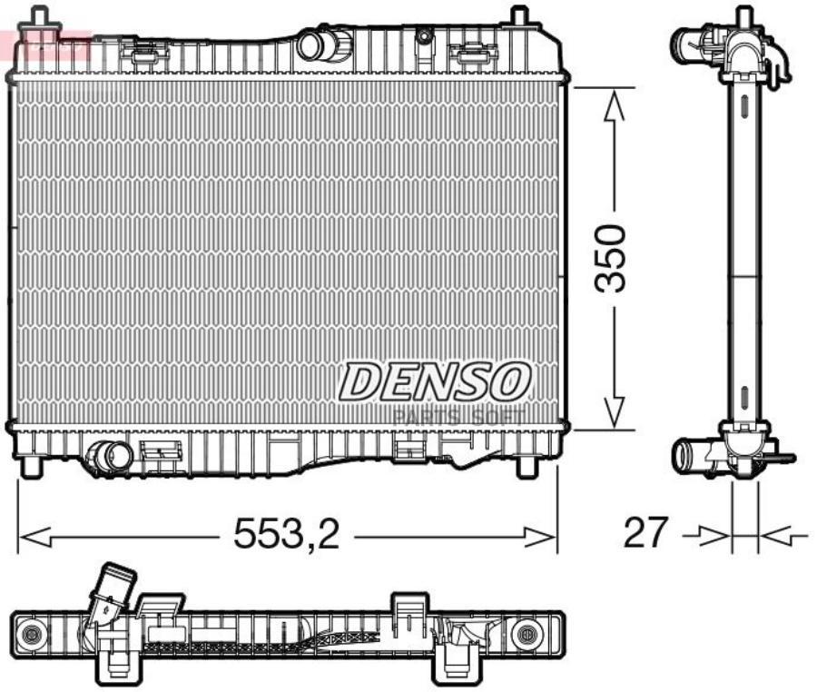 Радиатор Охлаждения DENSO drm10116