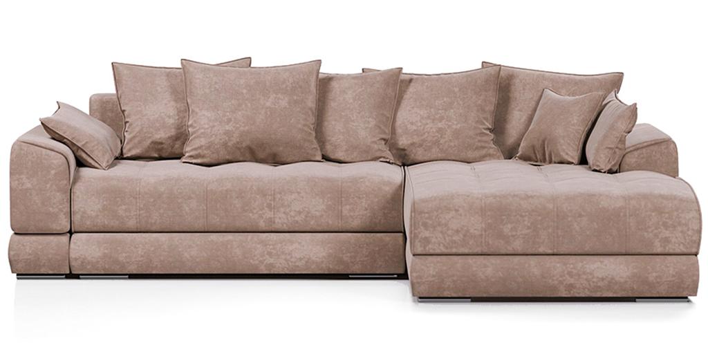 

Угловой диван 4Home Nordkisa, 285х190х87 см, велюр Cocoa, Еврокнижка, Nordkisa
