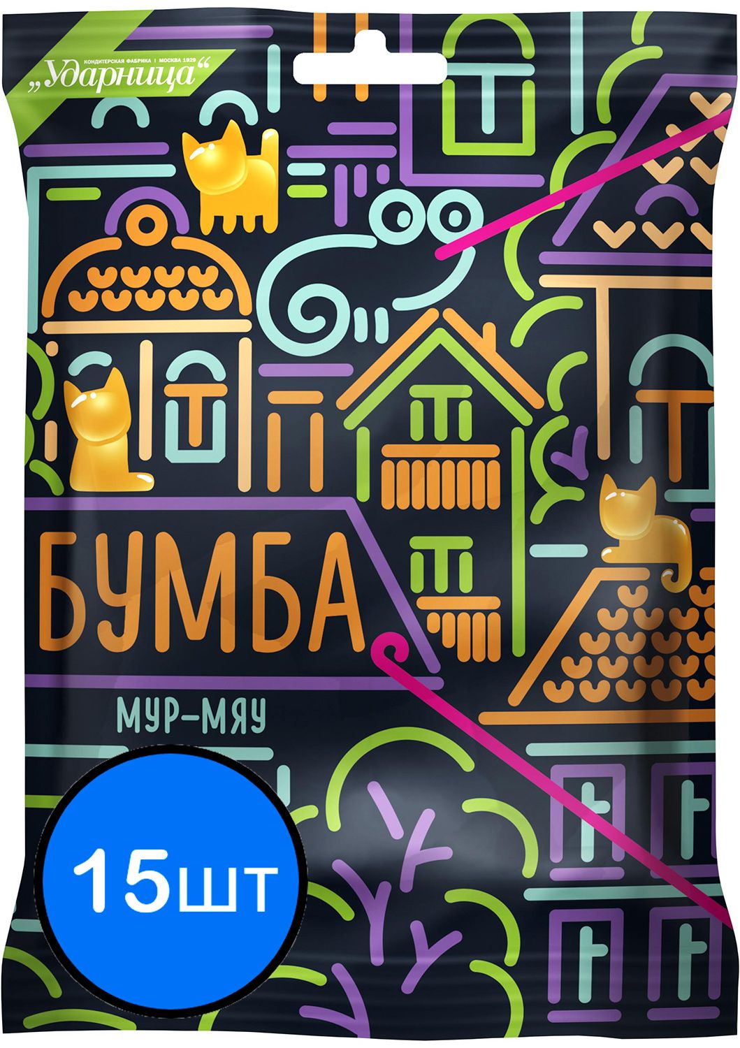 

Мармелад "Бумба Мур-мяу" Ударница, 105г х 15шт