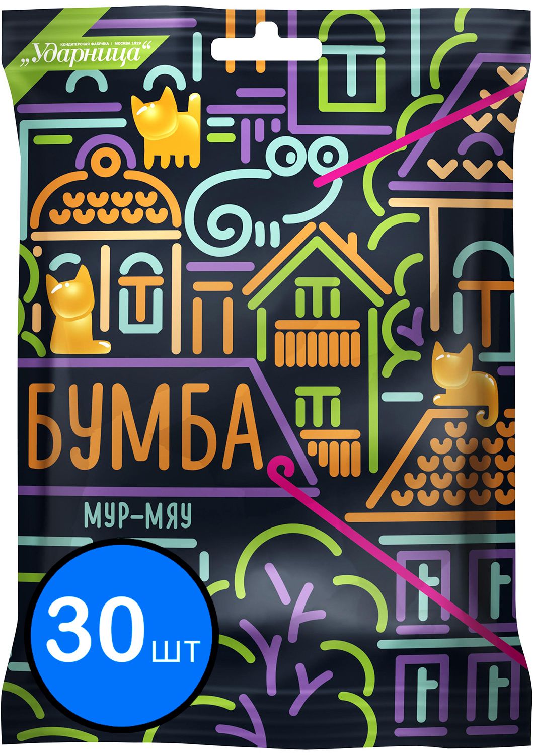 

Мармелад "Бумба Мур-мяу" Ударница, 105г х 30шт
