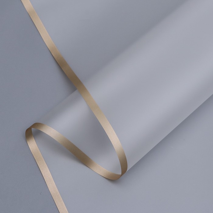 

Пленка для цветов Бронзовая полоса, прозрачный, 57см х 10м