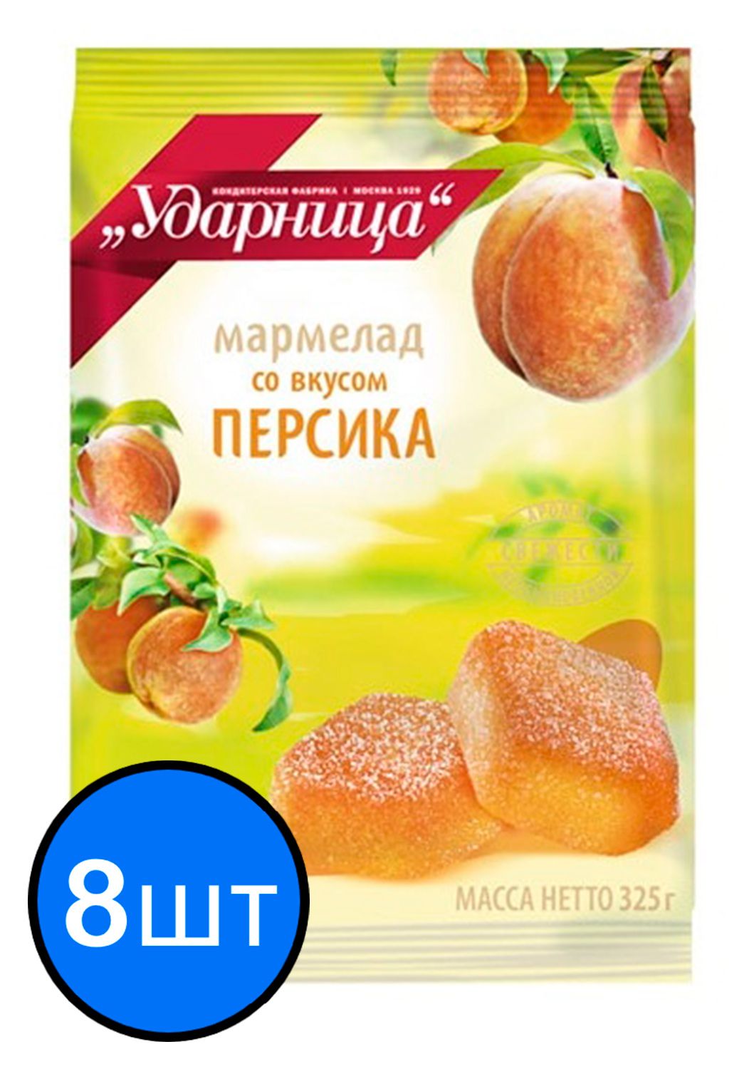 

Мармелад персиковый "Ударница" 325г х 8шт