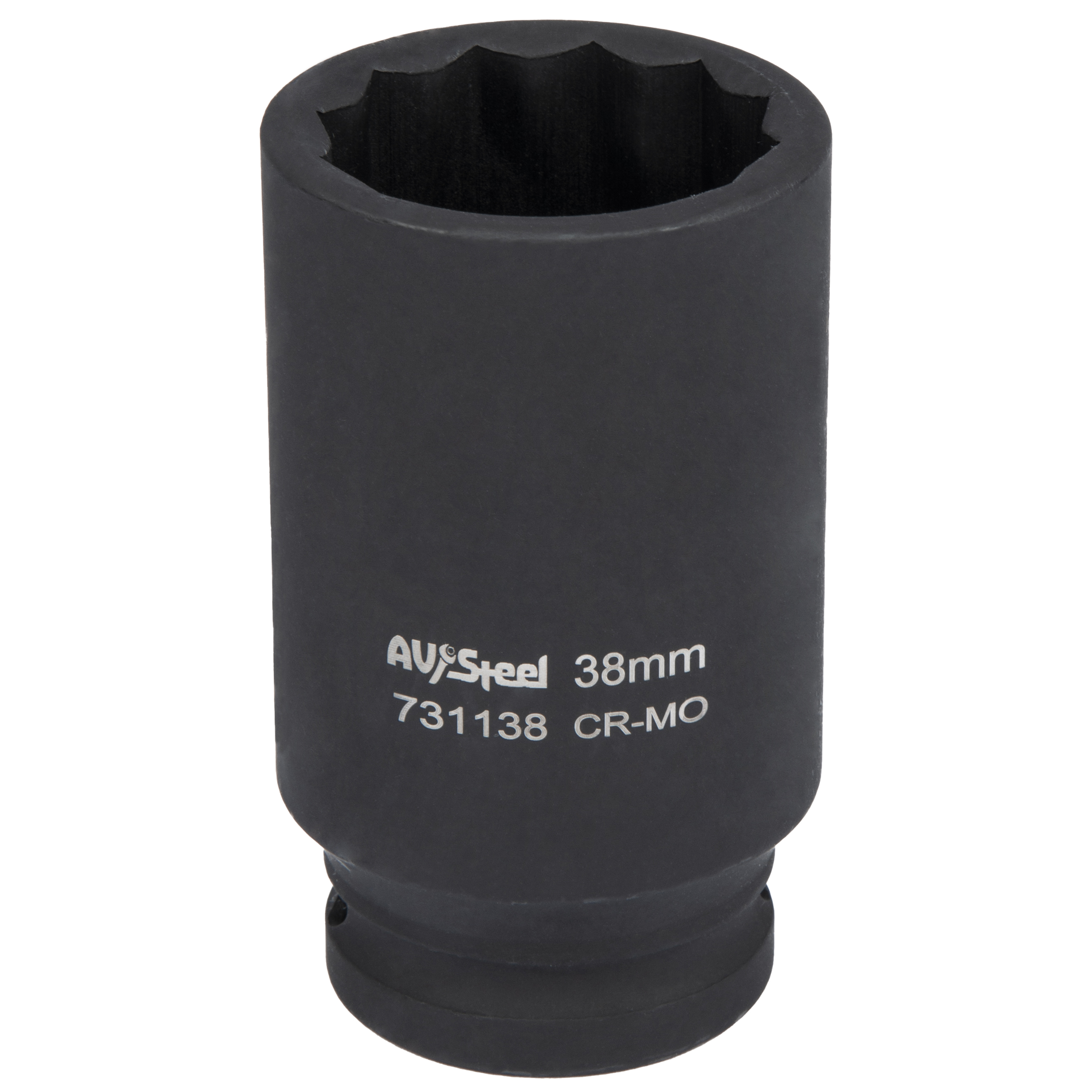 

AVSTEEL AV731138 Головка ударная 34 двенадцатигранная удлиненная 38мм AV Steel 1шт
