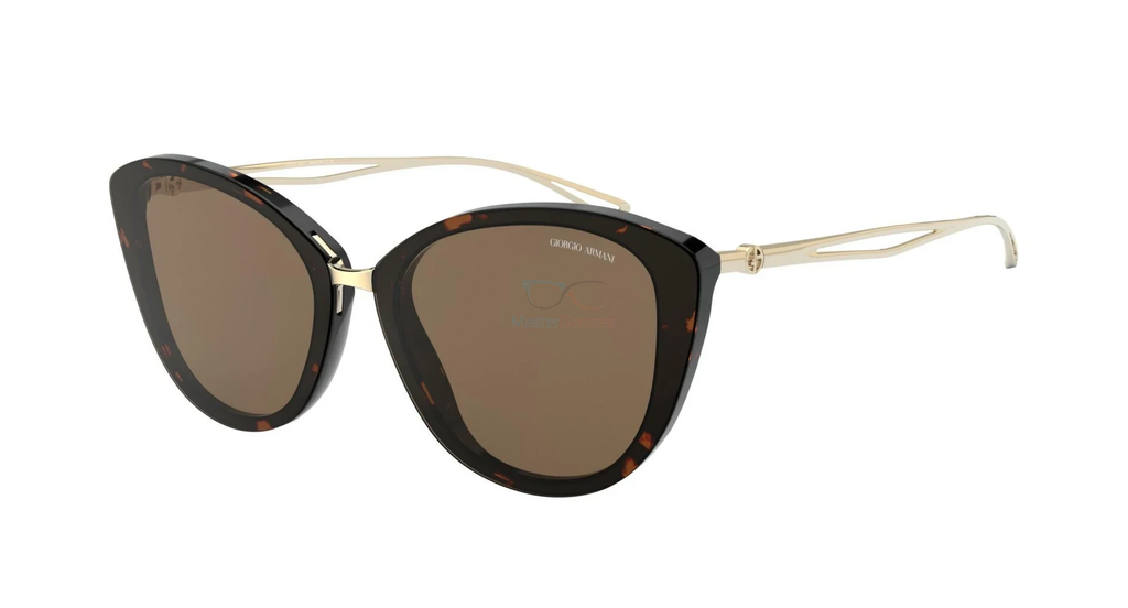 Солнцезащитные очки женские Giorgio Armani R8123F 502673 Havana коричневые