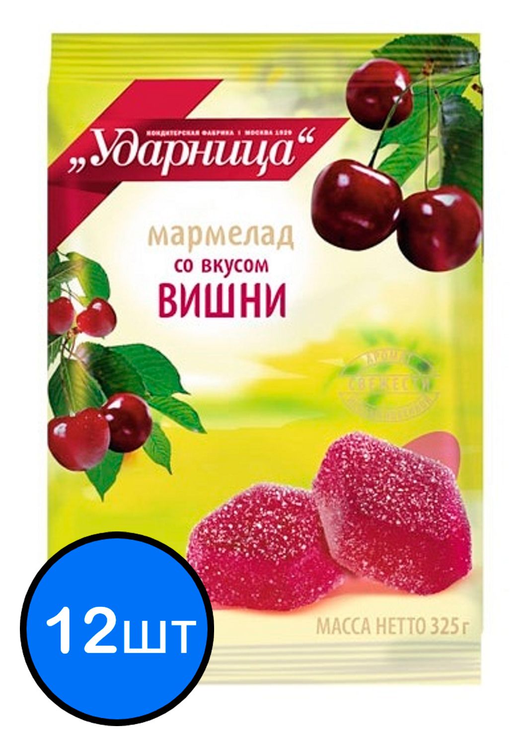 

Мармелад вишневый "Ударница" 325г х 12шт