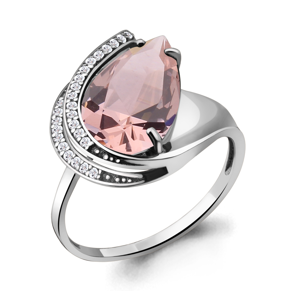 

Кольцо из серебра с морганитом р. 20 Aquamarine 6553490А_925_р, 6553490А_925_р