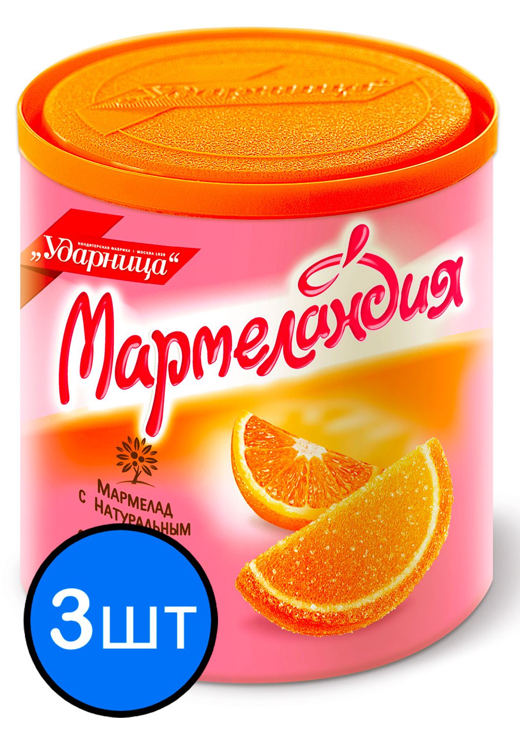 

Мармелад Апельсиновые дольки "Мармеландия", 250г х 3шт