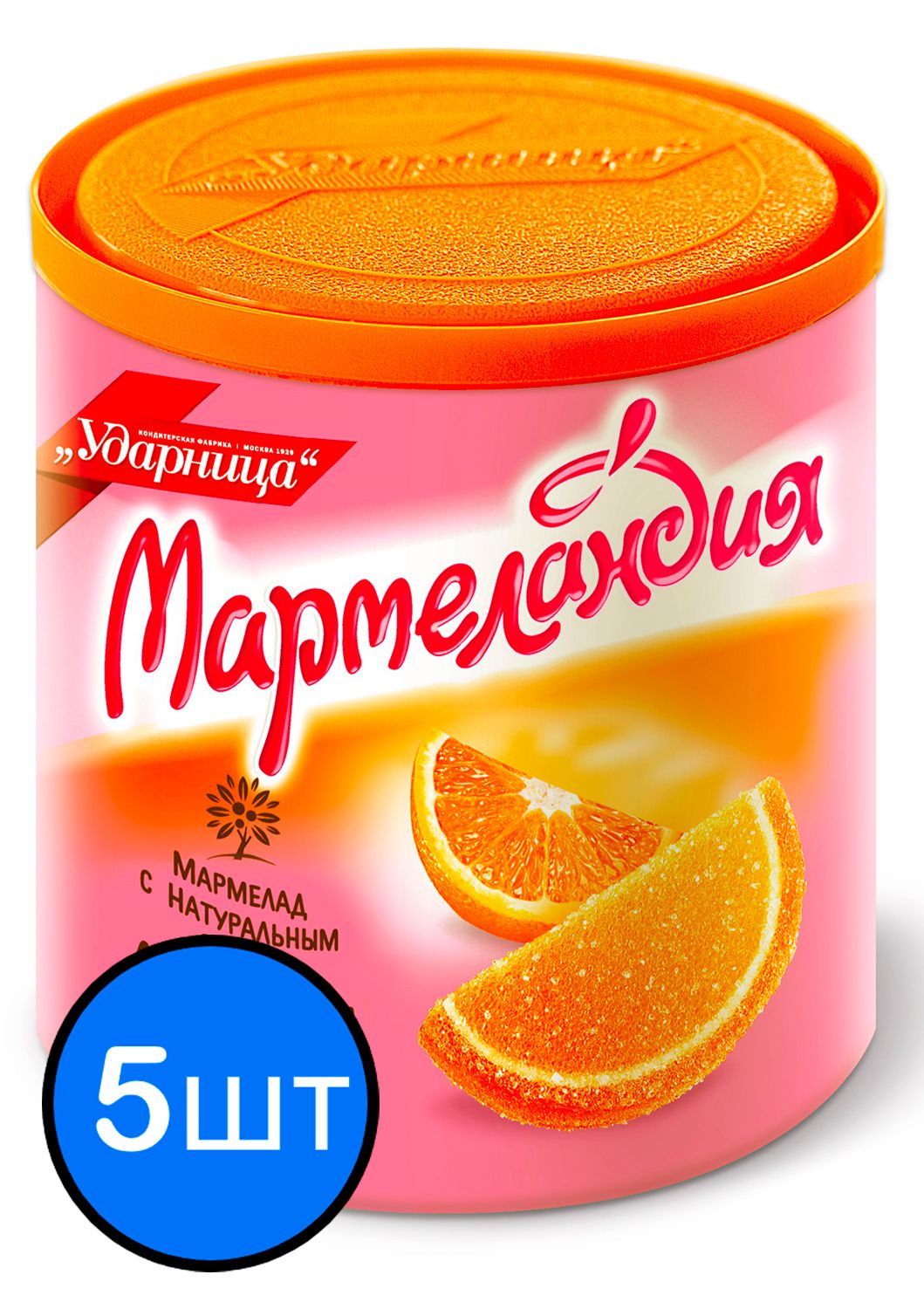 

Мармелад Апельсиновые дольки "Мармеландия", 250г х 5шт