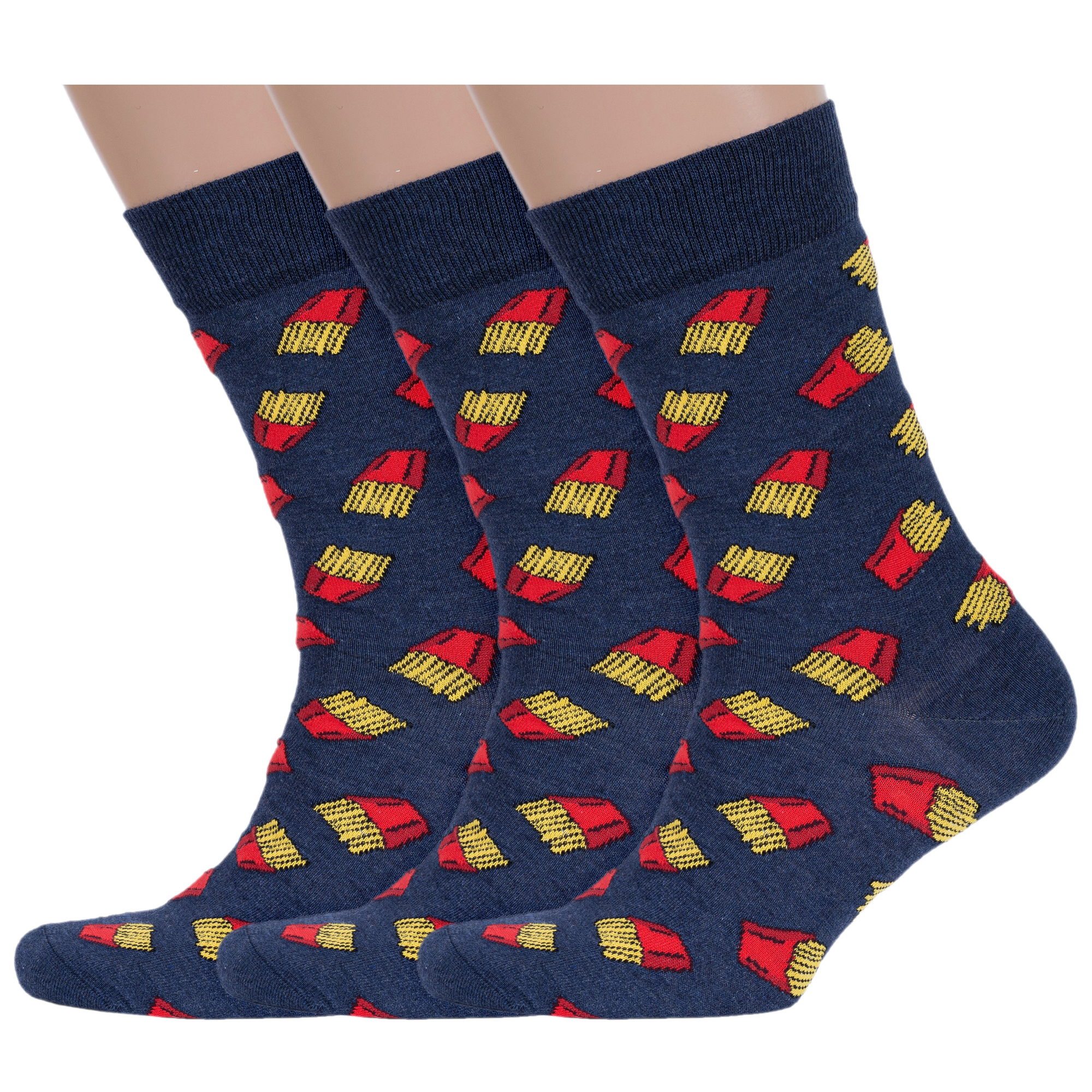 

Комплект носков мужских Rusocks 3-М3-13014 разноцветных 27-29, 3-М3-13014